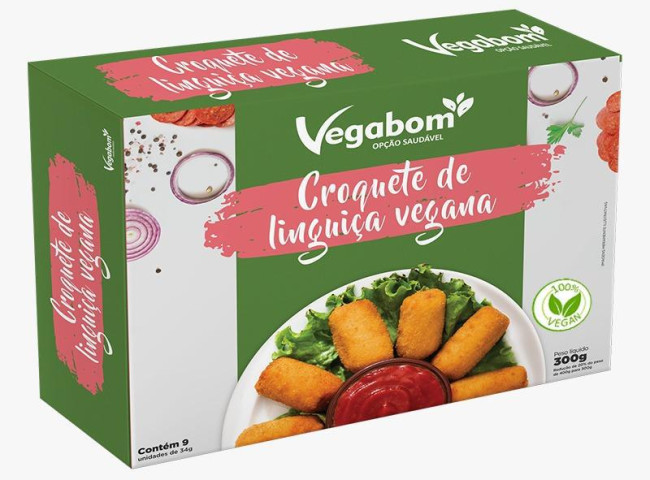Detalhes do produto Croquete de Linguiça Vegana 